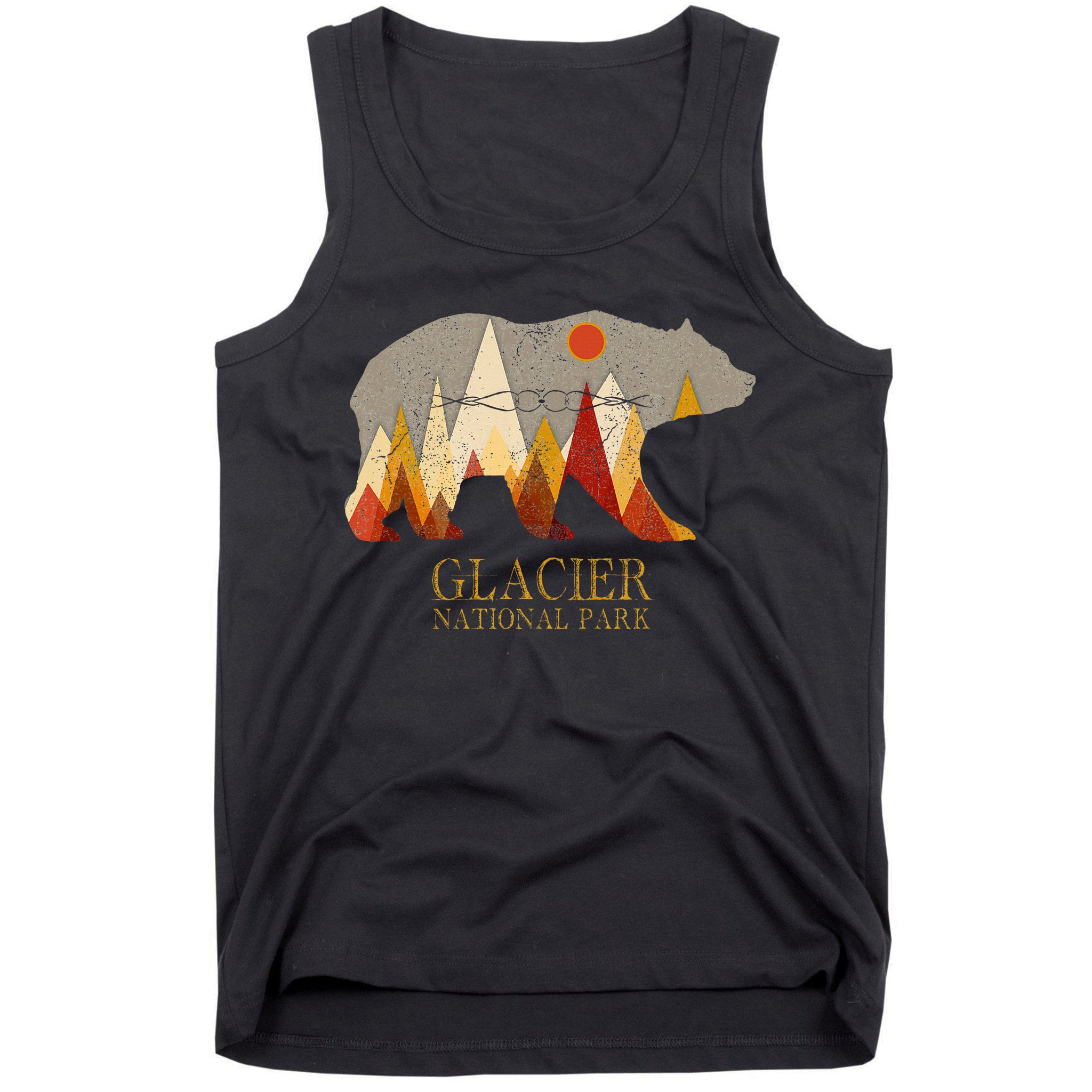 Glacier National Park Grizzly Bear Montana Tank Top