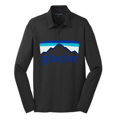 Glacier National Park Cricut File Silk Touch Performance Long Sleeve Polo