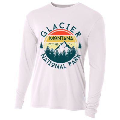 Glacier National Park Montana Hiking Nature Outdoors Cooling Performance Long Sleeve Crew