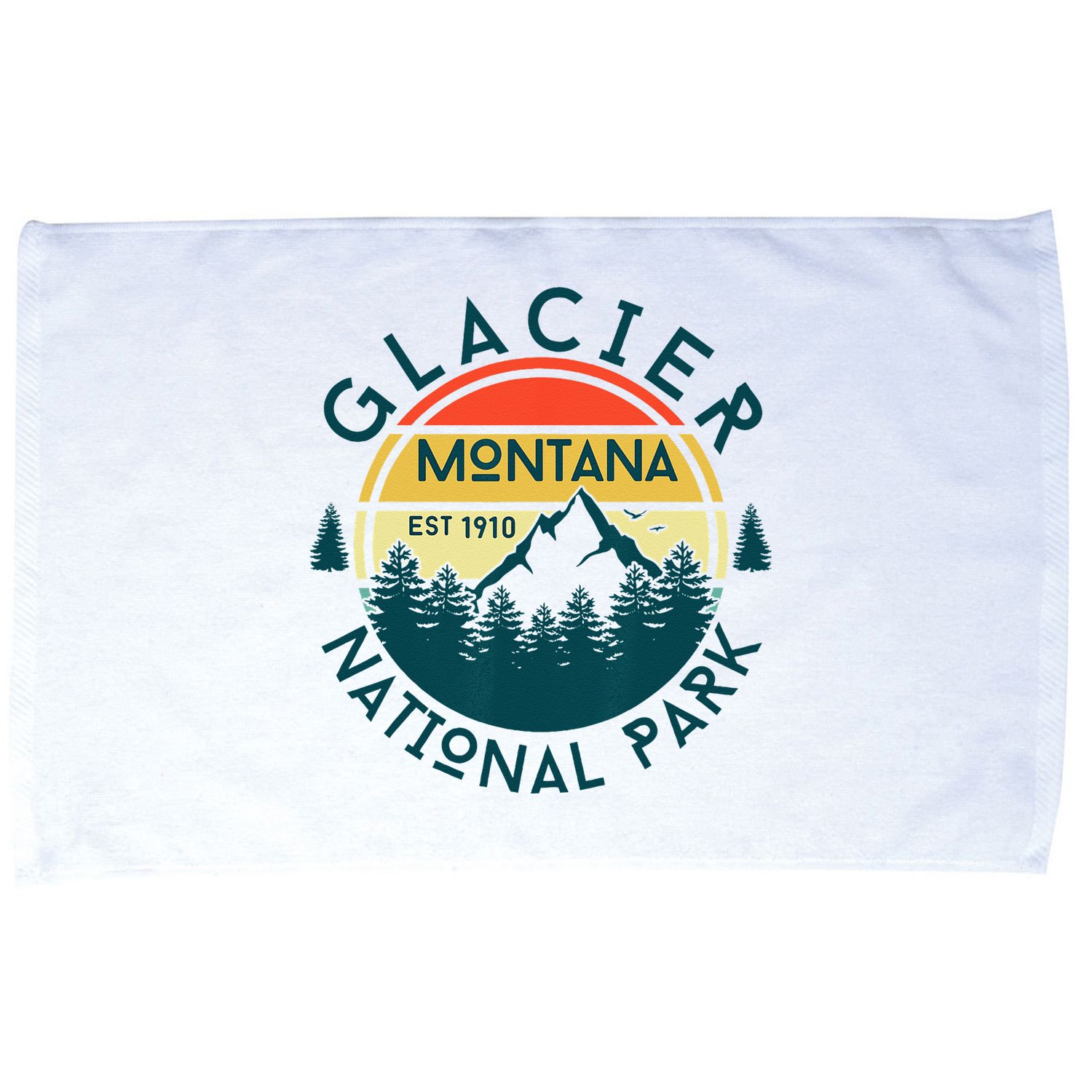 Glacier National Park Montana Hiking Nature Outdoors Microfiber Hand Towel