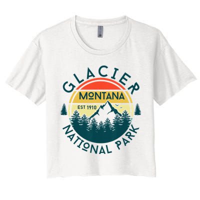 Glacier National Park Montana Hiking Nature Outdoors Crop Top
