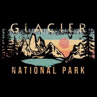 Glacier National Park Women's V-Neck T-Shirt
