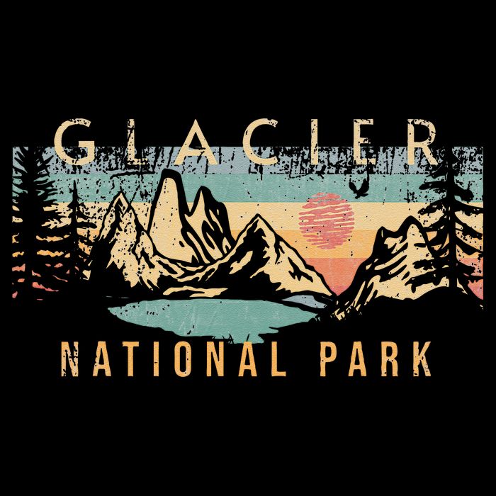 Glacier National Park Women's V-Neck T-Shirt
