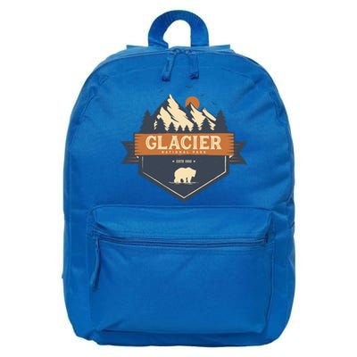 Glacier National Park Montana Mountain Great Gift 16 in Basic Backpack