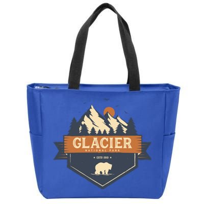 Glacier National Park Montana Mountain Great Gift Zip Tote Bag