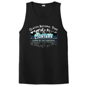 Glacier National Park Montana Hiking Camping Moose Souveni PosiCharge Competitor Tank