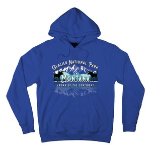 Glacier National Park Montana Hiking Camping Moose Souveni Hoodie