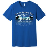 Glacier National Park Montana Hiking Camping Moose Souveni Premium T-Shirt