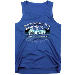 Glacier National Park Montana Hiking Camping Moose Souveni Tank Top