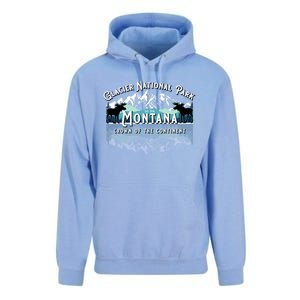 Glacier National Park Montana Hiking Camping Moose Souveni Unisex Surf Hoodie