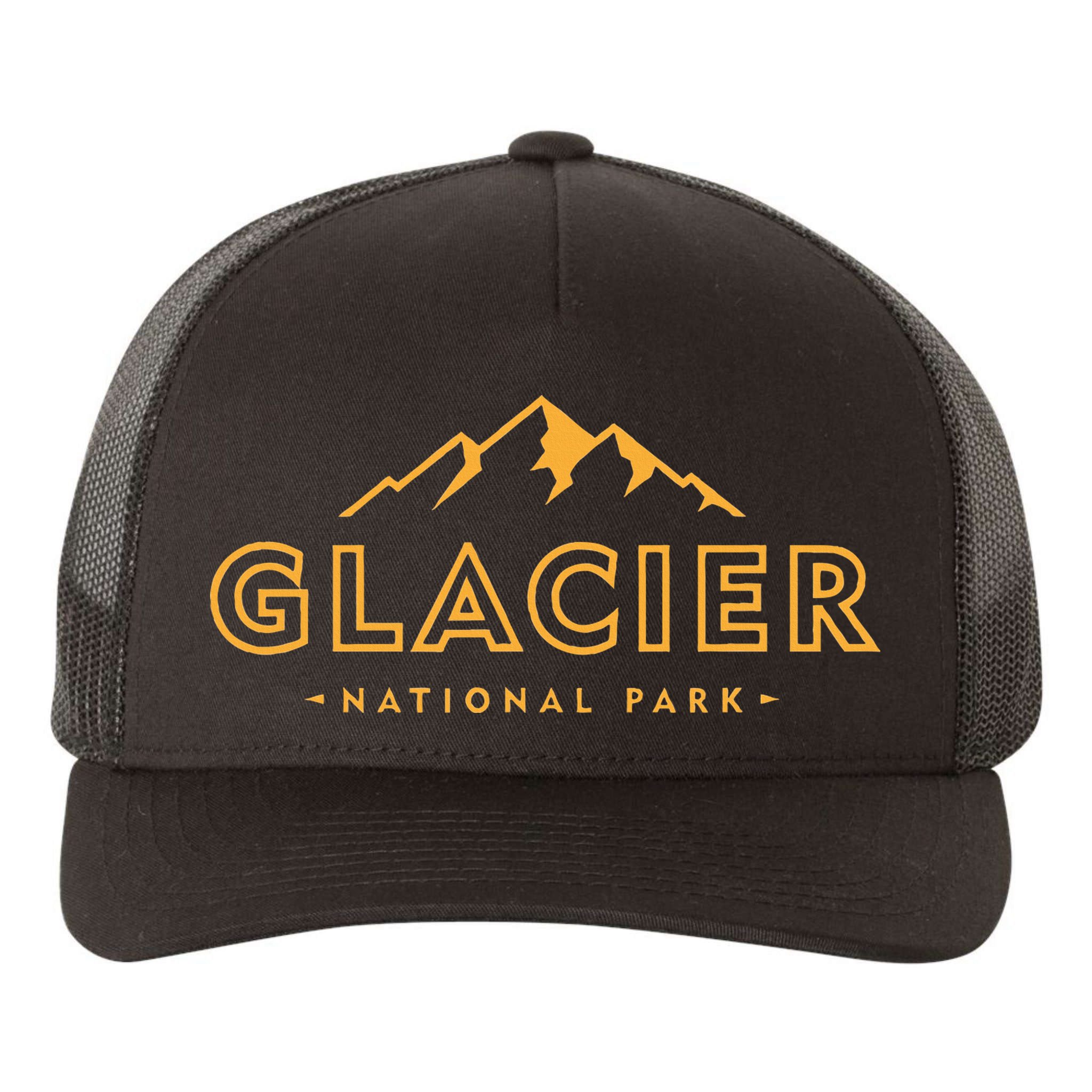 Glacier National Park Montana Hiking Souvenir Yupoong Adult 5-Panel Trucker Hat