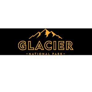 Glacier National Park Montana Hiking Souvenir Bumper Sticker