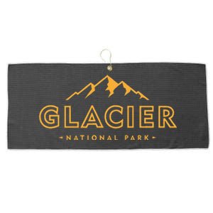 Glacier National Park Montana Hiking Souvenir Large Microfiber Waffle Golf Towel