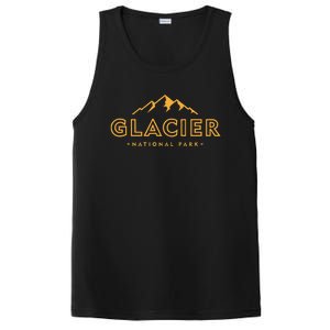 Glacier National Park Montana Hiking Souvenir PosiCharge Competitor Tank