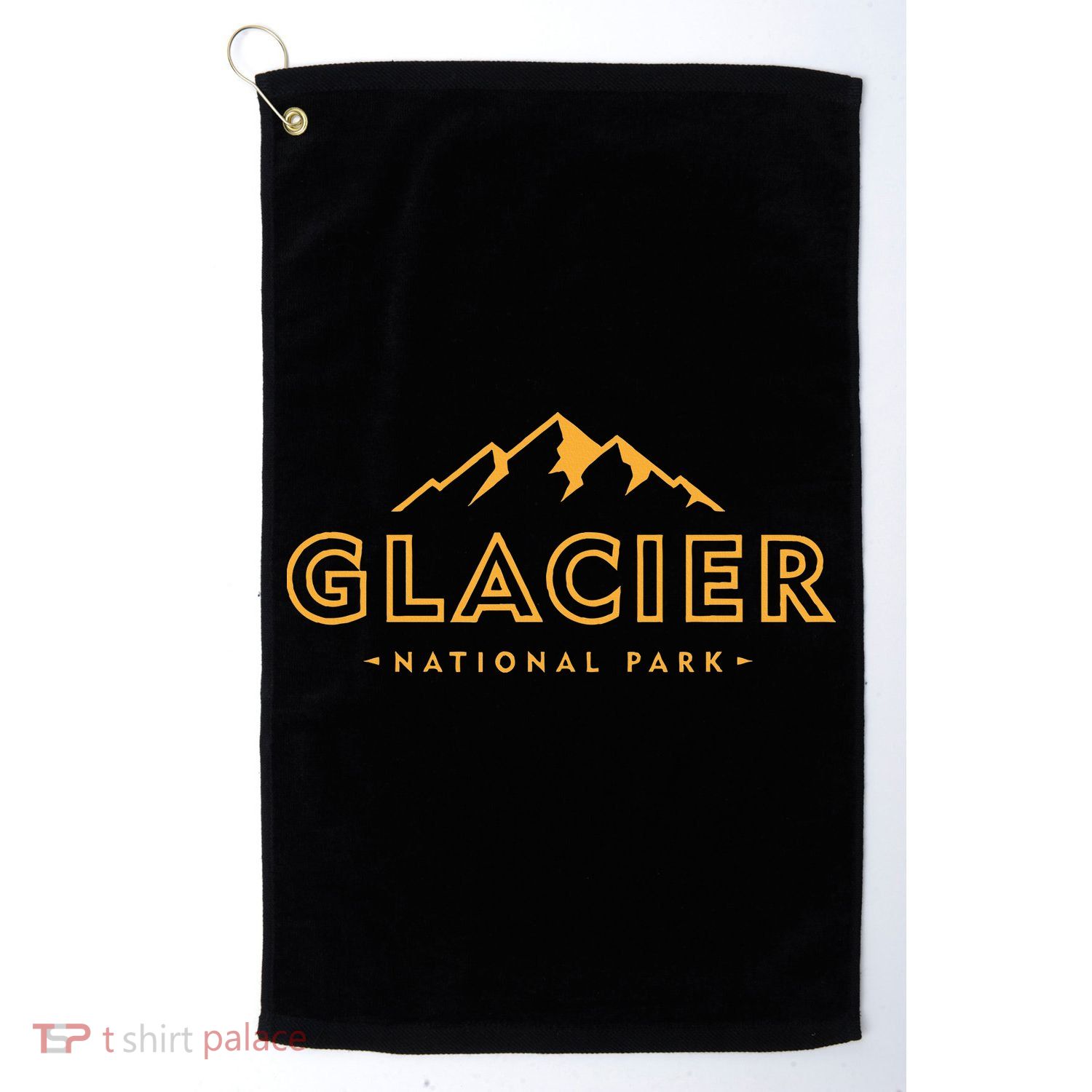 Glacier National Park Montana Hiking Souvenir Golf Towel
