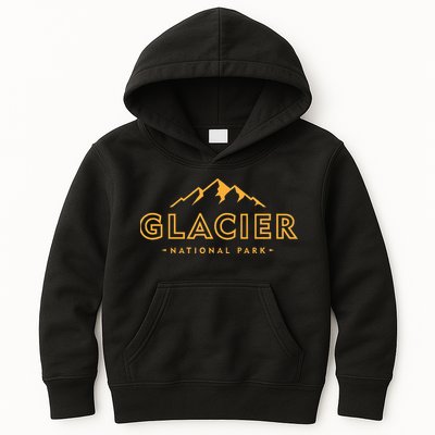 Glacier National Park Montana Hiking Souvenir Kids Hoodie