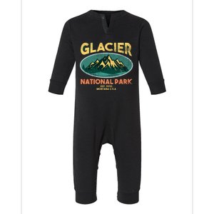 Glacier National Park Montana Mountains Gift Infant Fleece One Piece