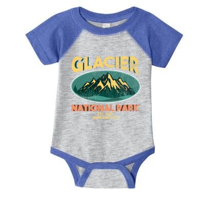 Glacier National Park Montana Mountains Gift Infant Baby Jersey Bodysuit