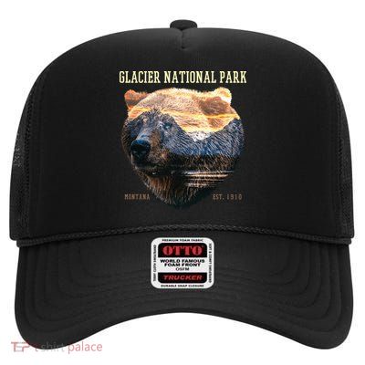 Glacier National Park High Crown Mesh Back Trucker Hat
