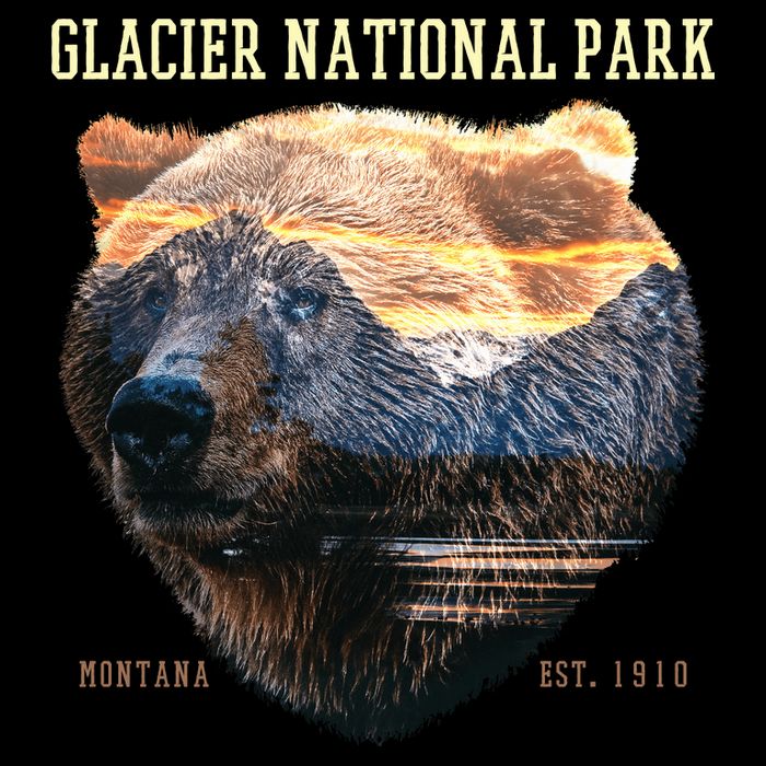 Glacier National Park 7-Panel Snapback Hat