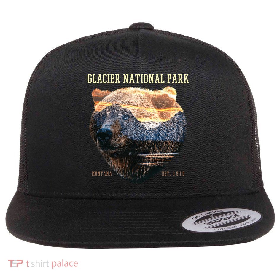 Glacier National Park Flat Bill Trucker Hat