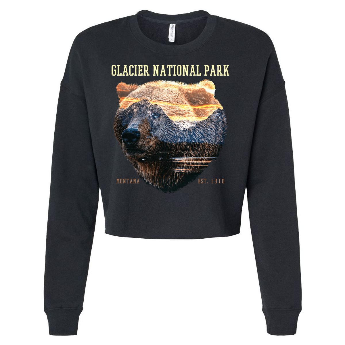 Glacier National Park Cropped Pullover Crew