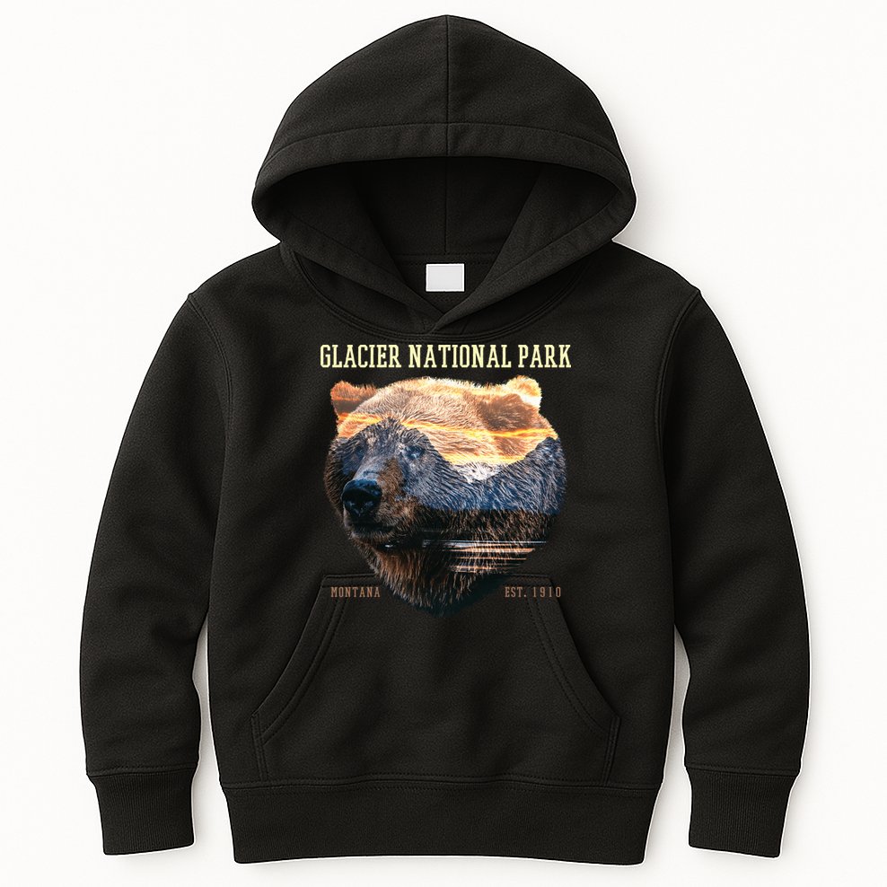 Glacier National Park Kids Hoodie