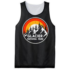 Glacier National Park Mountain Trees & Sun Camping Hiking Mesh Reversible Basketball Jersey Tank