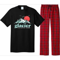 Glacier National Park Vintage 80s Mountains Cute Gift Pajama Set