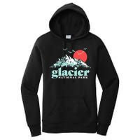 Glacier National Park Vintage 80s Mountains Cute Gift Women's Pullover Hoodie