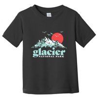 Glacier National Park Vintage 80s Mountains Cute Gift Toddler T-Shirt