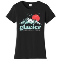 Glacier National Park Vintage 80s Mountains Cute Gift Women's T-Shirt