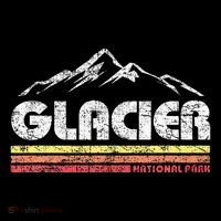 Glacier National Park Retro Mountain Souvenir Tall T-Shirt