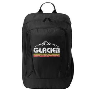 Glacier National Park Retro Mountain Souvenir City Backpack