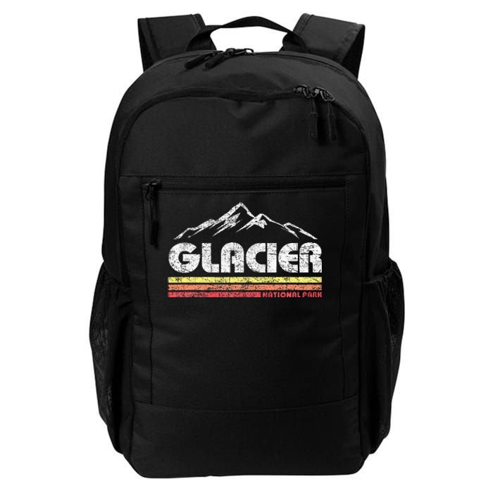 Glacier National Park Retro Mountain Souvenir Daily Commute Backpack