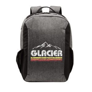 Glacier National Park Retro Mountain Souvenir Vector Backpack