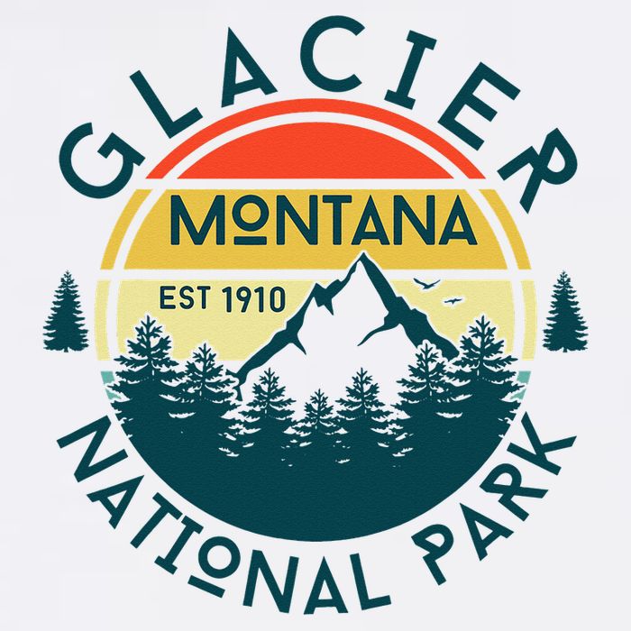 Glacier National Park Montana Hiking Nature Outdoors Cooling Performance Crew T-Shirt