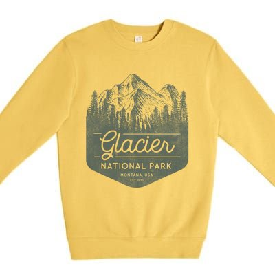 Glacier National Park Hoodie - Montana Vacation Premium Crewneck Sweatshirt