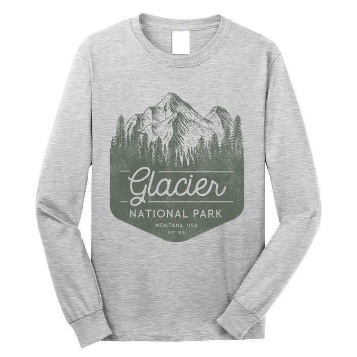 Glacier National Park Hoodie - Montana Vacation Long Sleeve Shirt