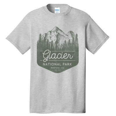 Glacier National Park Hoodie - Montana Vacation Tall T-Shirt