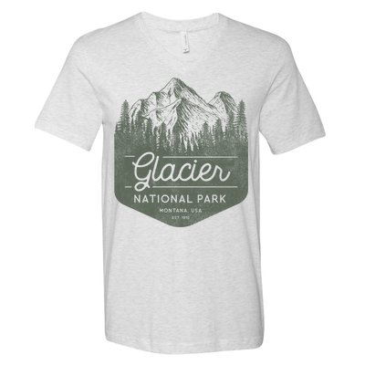 Glacier National Park Hoodie - Montana Vacation V-Neck T-Shirt