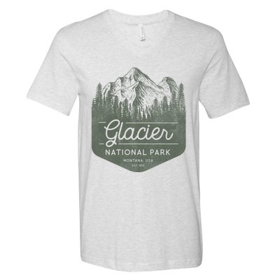 Glacier National Park Hoodie - Montana Vacation V-Neck T-Shirt