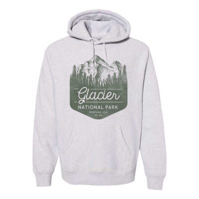 Glacier National Park Hoodie - Montana Vacation Premium Hoodie