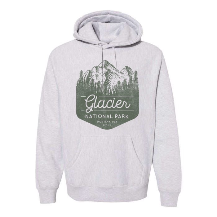 Glacier National Park Hoodie - Montana Vacation Premium Hoodie