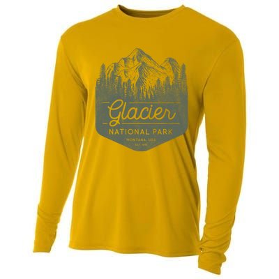 Glacier National Park Hoodie - Montana Vacation Cooling Performance Long Sleeve Crew