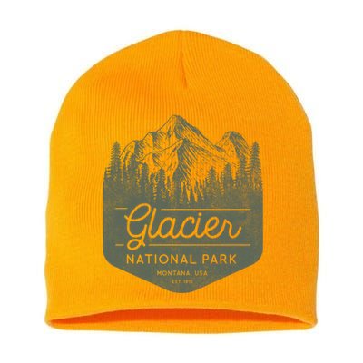 Glacier National Park Hoodie - Montana Vacation Short Acrylic Beanie