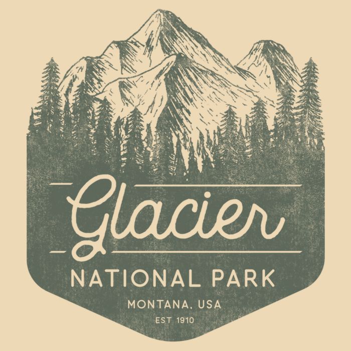 Glacier National Park Hoodie - Montana Vacation Drawstring Bag