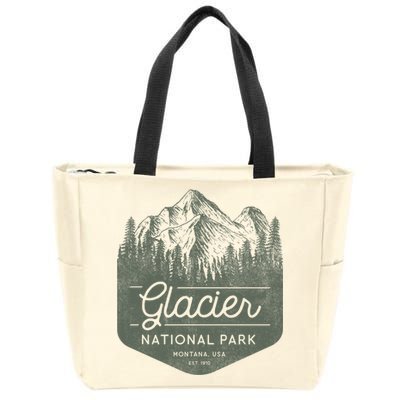 Glacier National Park Hoodie - Montana Vacation Zip Tote Bag