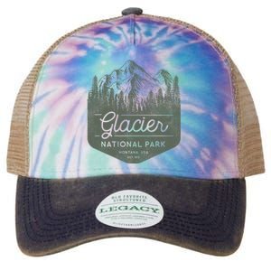 Glacier National Park Hoodie - Montana Vacation Legacy Tie Dye Trucker Hat