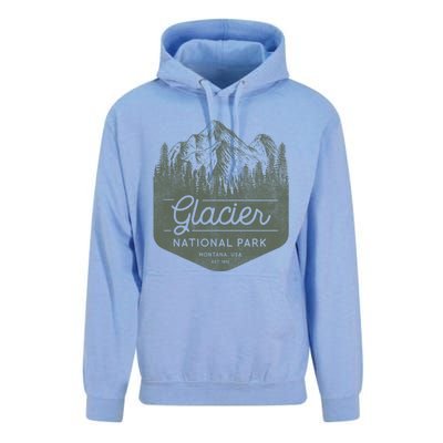 Glacier National Park Hoodie - Montana Vacation Unisex Surf Hoodie